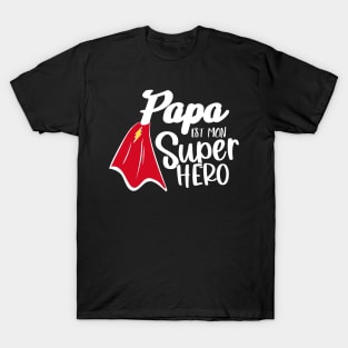 papa est mon super héro T-Shirt